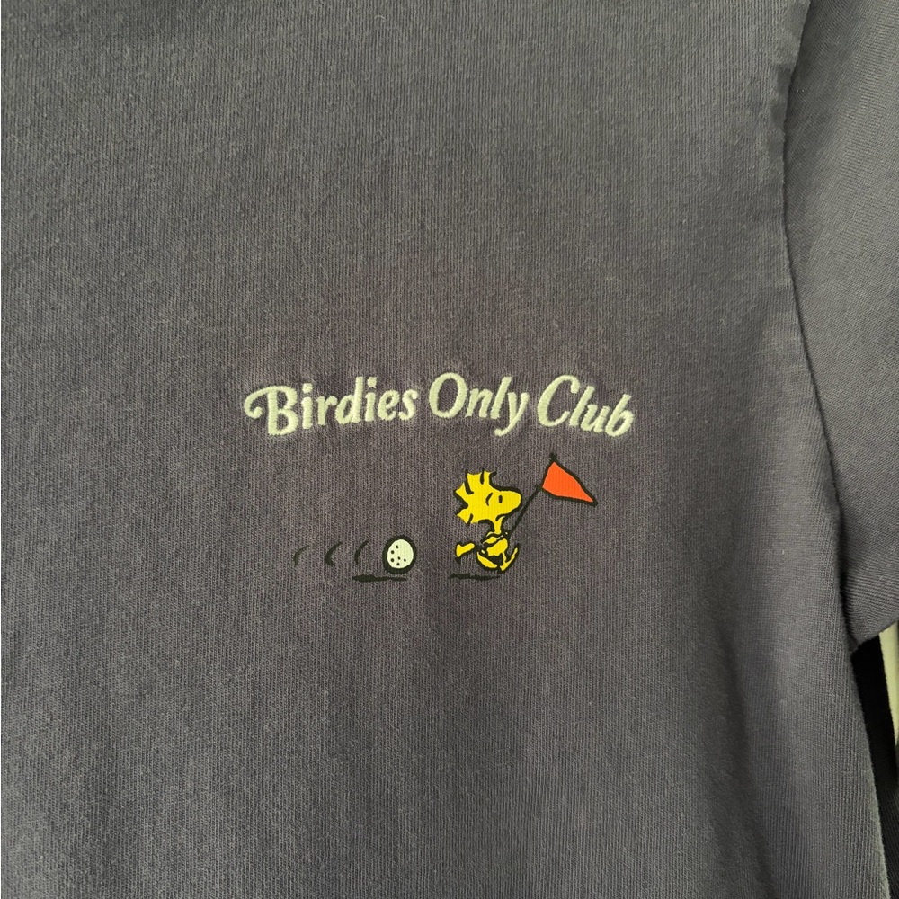 Peanuts Dark Blue 'Birdies Only Club' Tee - Picture 4 of 5